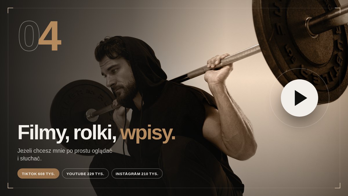 Treści Piotra Tomaszewskiego na TikToku, Instagramie i YouTube